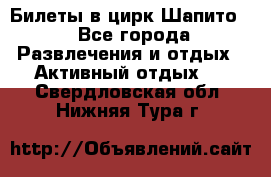 Билеты в цирк Шапито. - Все города Развлечения и отдых » Активный отдых   . Свердловская обл.,Нижняя Тура г.